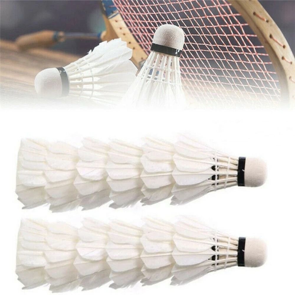 3/6/12 adet yeni beyaz Badmint - Feather Shuttlecock incelemesi ve fiyatı