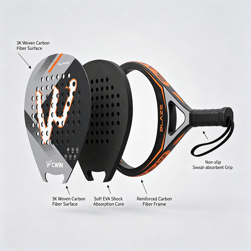 CWIN BLAZE Padel Raketi 3K Dok - Badminton Racket Carbon incelemesi ve fiyatı